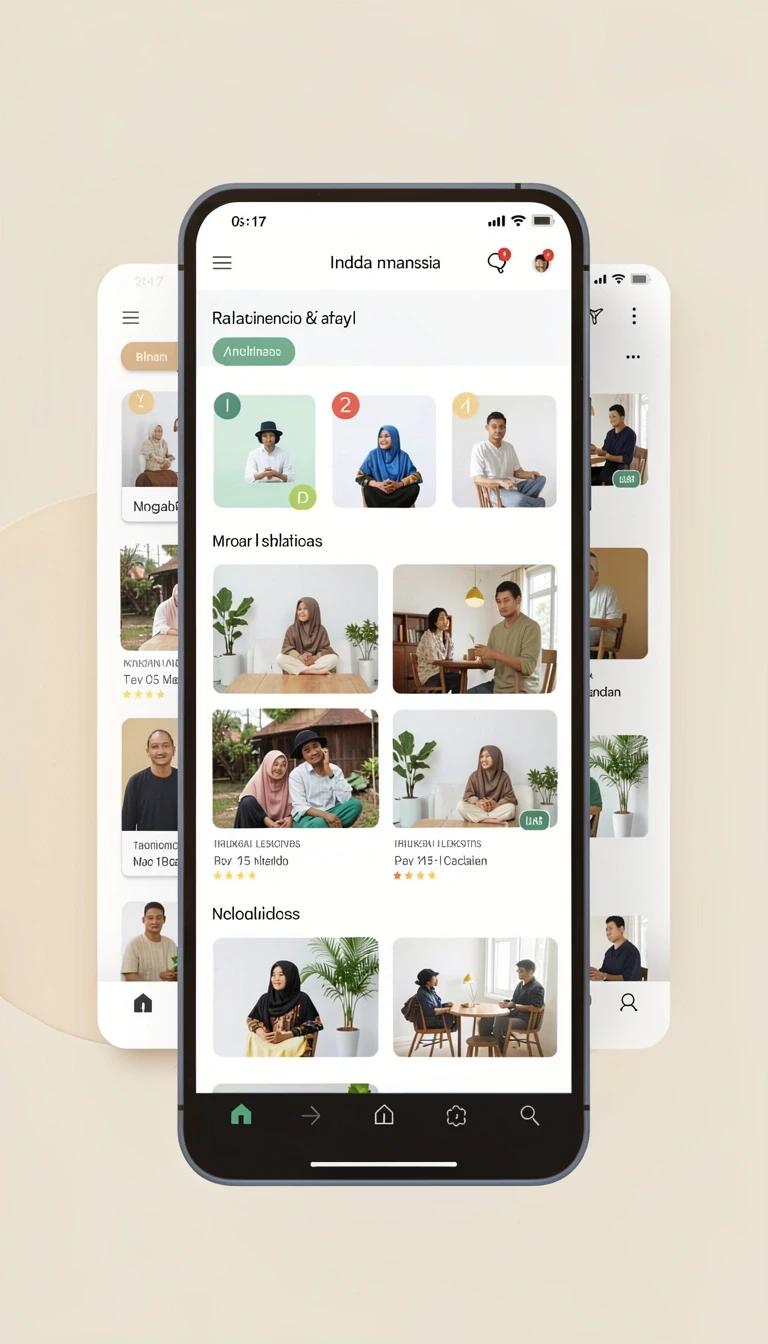 Galeri pratinjau visual bata123 build APK resmi terbaru